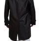 Dolce & Gabbana Black Trench Hooded Parka Cotton Jacket