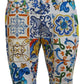 Dolce & Gabbana Majolica Print Cotton Chinos Shorts