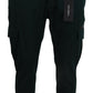 Dolce & Gabbana Green Cargo Cotton Stretch Jeans Pant