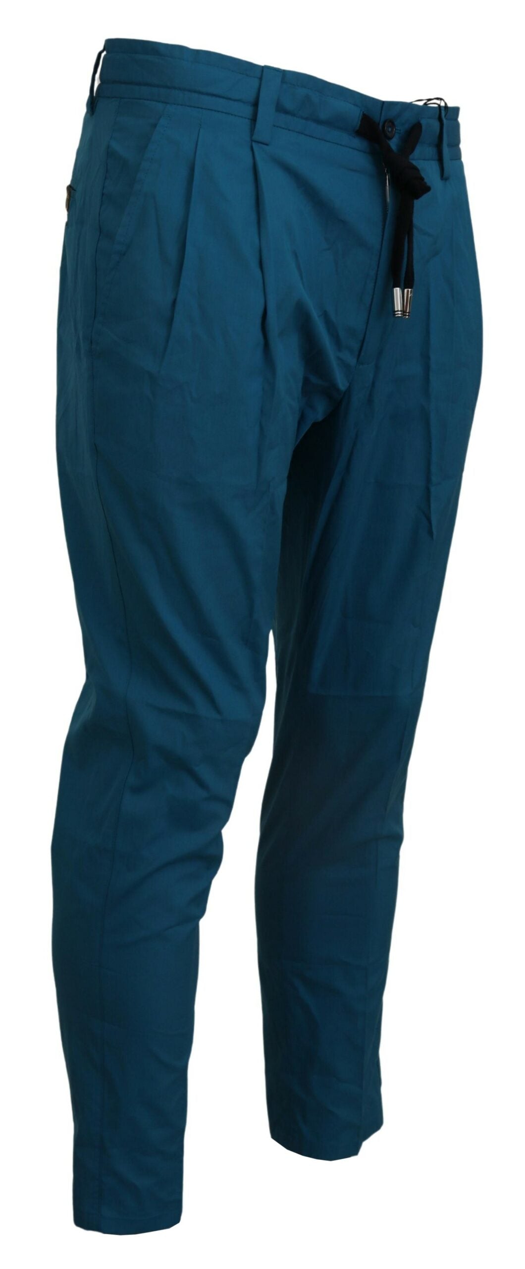 Dolce & Gabbana Blue Cotton Chinos Trousers Pants