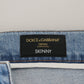 Dolce & Gabbana Blue Wash Slim Fit Cotton Denim Jeans