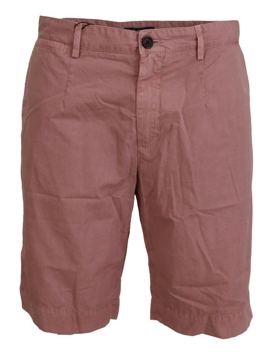 Dolce & Gabbana Pink Chinos Cotton Casual Mens Shorts