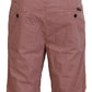 Dolce & Gabbana Pink Chinos Cotton Casual Mens Shorts