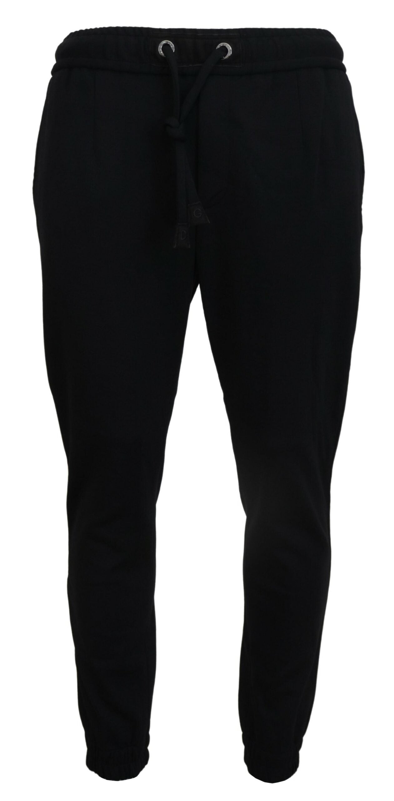 Dolce & Gabbana Black Mens Sport Wool Sweatpants Pants