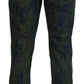 Dolce & Gabbana Blue Green Skinny Cotton Denim Jeans