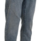 Dolce & Gabbana Blue Wash Slim Fit Cotton Denim Jeans