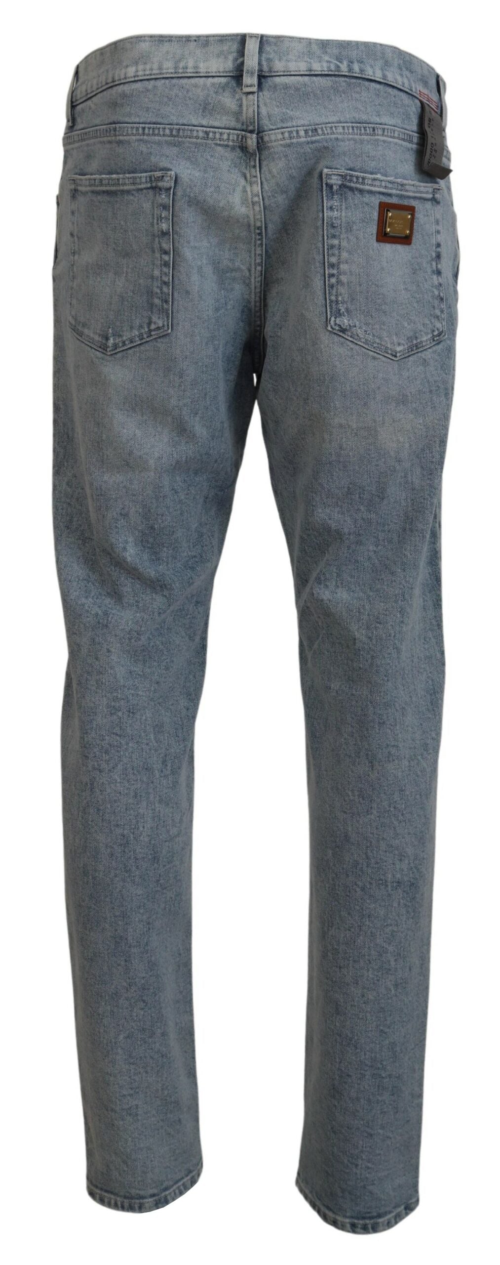 Dolce & Gabbana Blue Wash Slim Fit Cotton Denim Jeans