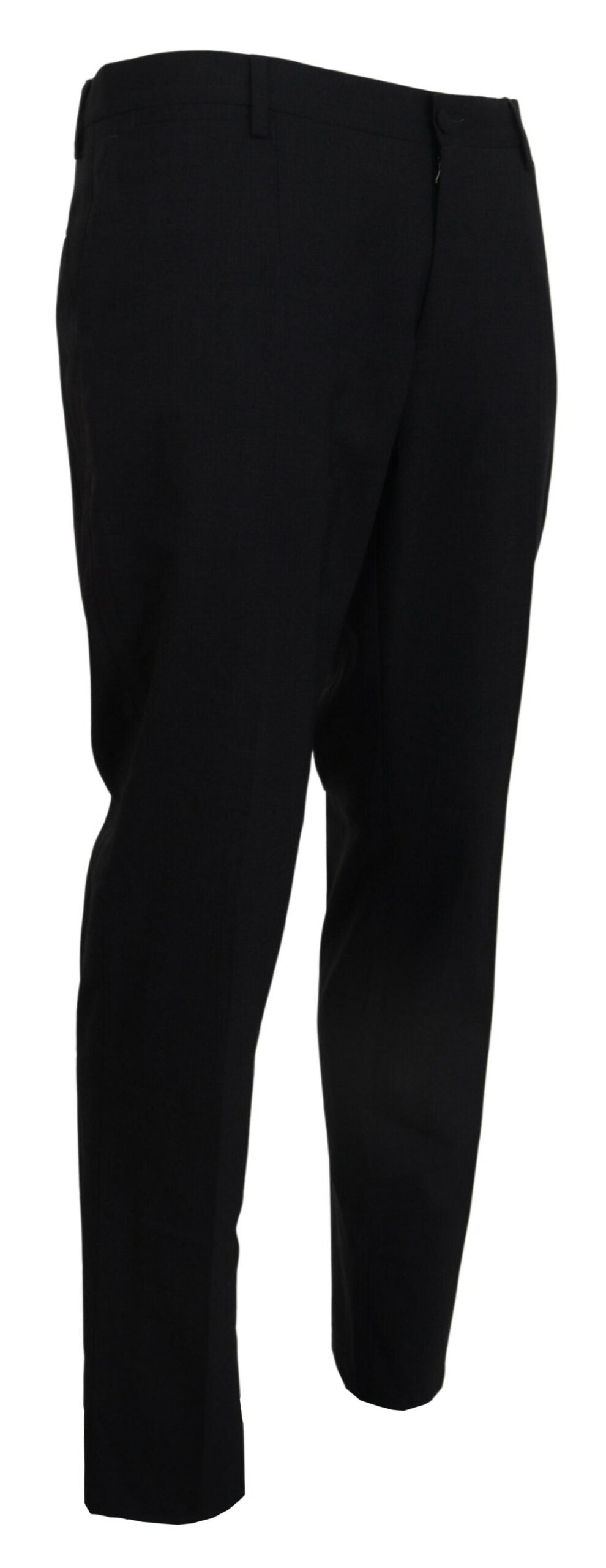 Dolce & Gabbana Gray Wool Stretch Dress Formal Slim Fit Pant