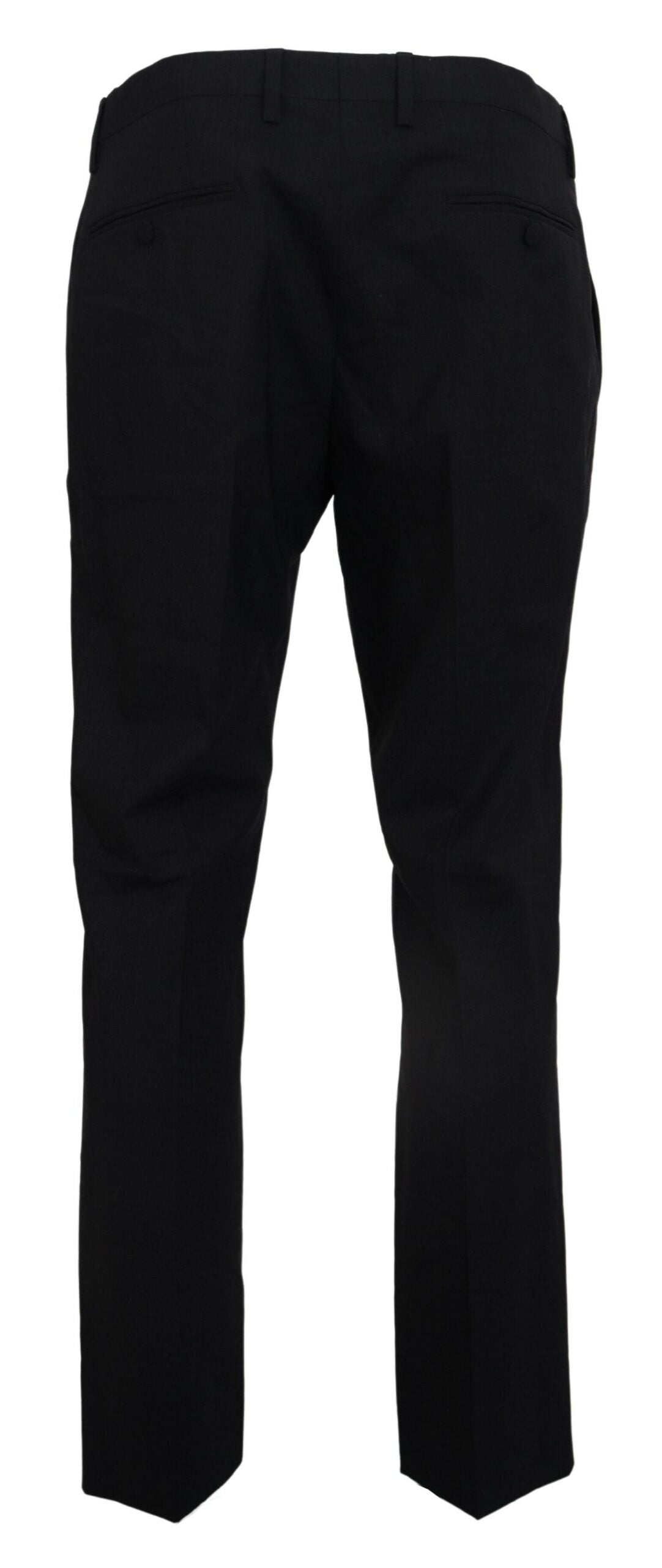 Dolce & Gabbana Gray Wool Stretch Dress Formal Slim Fit Pant