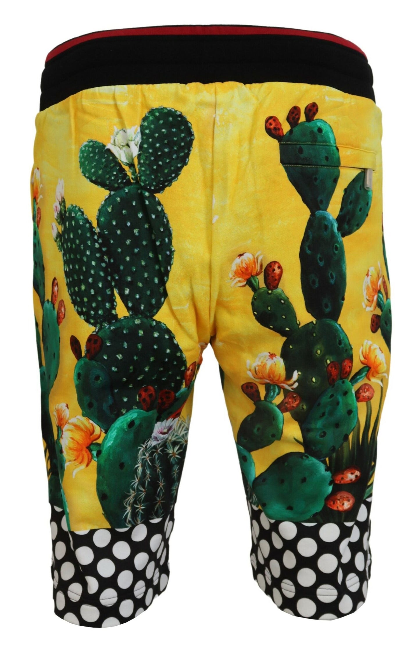 Dolce & Gabbana Yellow Green Multicolor Cactus Print Shorts