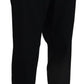 Dolce & Gabbana Black Wool Stretch Dress Formal Slim Fit Pant