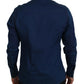 Dolce & Gabbana Blue Denim Cotton Slim Fit GOLD Shirt