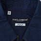 Dolce & Gabbana Blue Denim Cotton Slim Fit GOLD Shirt