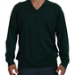 Dolce & Gabbana Green Cashmere V-neck Pullover Sweater