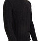 Dolce & Gabbana Brown Wool Knit Turtleneck Pullover Sweater