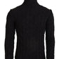 Dolce & Gabbana Brown Wool Knit Turtleneck Pullover Sweater