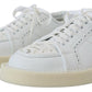 Dolce & Gabbana White Leather Low Top Oxford Sneakers Casual Shoes