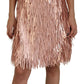 Dolce & Gabbana Pink Tinsel Sleeveless A-line Dress