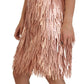 Dolce & Gabbana Pink Tinsel Sleeveless A-line Dress