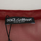 Dolce & Gabbana Maroon Nylon Two Layer Shift Mini Dress