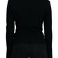 Dolce & Gabbana Black Button Cardigan Blazer Viscose Jacket