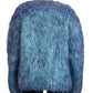 Dolce & Gabbana Blue Multicolor Fringes Jacket