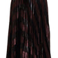 Dolce & Gabbana Brown High Waist A-line Maxi Skirt