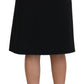 Dolce & Gabbana Black Wool Pencil Cut High Waist Skirt