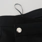 Dolce & Gabbana Black Wool Pencil Cut High Waist Skirt