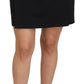 Dolce & Gabbana Black Wool A-line High Waist Mini Skirt