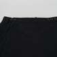 Dolce & Gabbana Black Wool A-line High Waist Mini Skirt