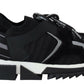 Dolce & Gabbana Black Mesh Sorrento Trekking Sneakers Shoes