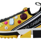 Dolce & Gabbana Yellow Sorrento Crystals Sneakers Shoes