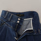 Dolce & Gabbana Blue High Waist Denim Cotton Stretch Jeans