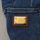 Dolce & Gabbana Blue High Waist Denim Cotton Stretch Jeans