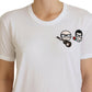 Dolce & Gabbana White #dgfamily Crewneck Cotton T-shirt