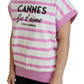 Dolce & Gabbana White Pink CANNES Exclusive T-shirt