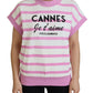 Dolce & Gabbana White Pink CANNES Exclusive T-shirt