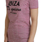 Dolce & Gabbana White Pink Stripe IBIZA Exclusive T-shirt