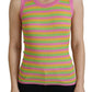 Dolce & Gabbana Multicolor Silk Vest Pullover Tank Top