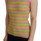 Dolce & Gabbana Multicolor Silk Vest Pullover Tank Top