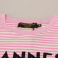 Dolce & Gabbana White Pink CANNES Exclusive T-shirt