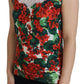 Dolce & Gabbana White Floral Wool Lace Vest Tank Top