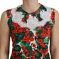 Dolce & Gabbana White Floral Wool Lace Vest Tank Top