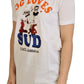 Dolce & Gabbana White Cotton DG Loves SUD  T-shirt