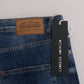 Frankie Morello Blue Wash Torn Dundee Slim Fit Jeans