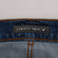 Frankie Morello Blue Wash Torn Dundee Slim Fit Jeans