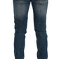 Frankie Morello Blue Wash Torn Dunfermile Slim Fit Jeans