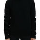 Dolce & Gabbana Black Wool Knit Crewneck Pullover Sweater