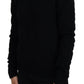 Dolce & Gabbana Black Wool Knit Crewneck Pullover Sweater